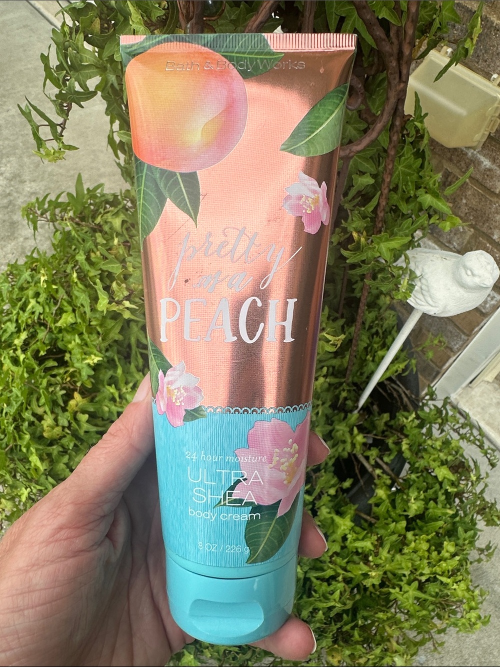 Bath & Body Works Peach Ultra Shea Body Cream - Peach & Teal